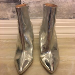 Silver Metallic Boots